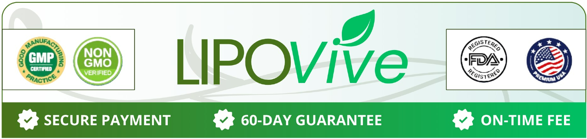LipoVive promotional checkout banner
